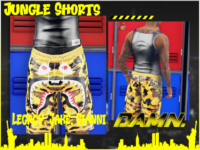In The Jungle Smock Waist Shorts main image 1